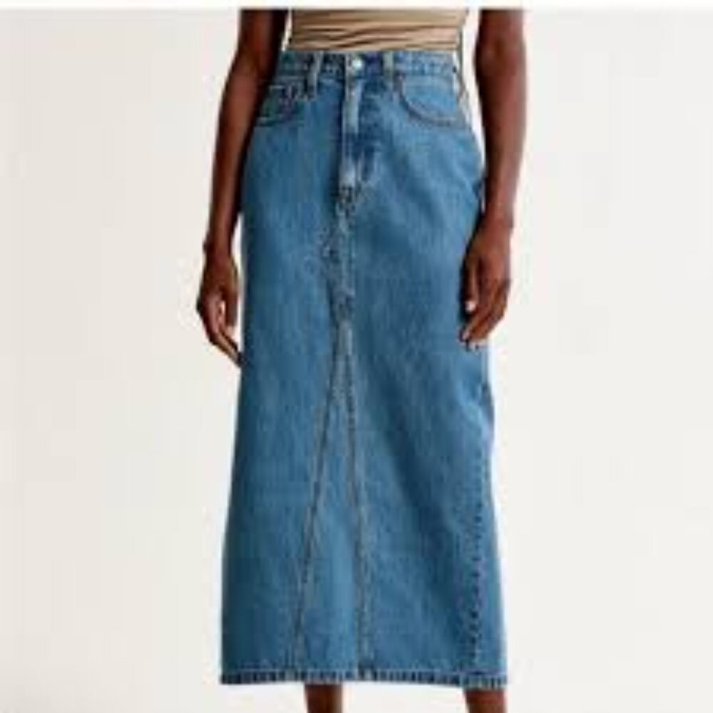 Abercrombie & Fitch Blue Maxi Skirt